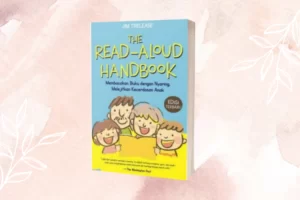 Ilustrasi membaca nyaring cover buku The Read-Aloud Handbook