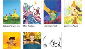 E-book cerita rakyat dalam perpustakaan online Let's Read.