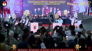 Dok. KPU Jawa Barat/Pengundian nomor urut pasangan calon Gubernur Jawa Barat 2024.