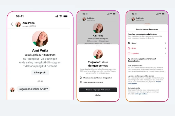 Fitur Meta cegah sekstorsi