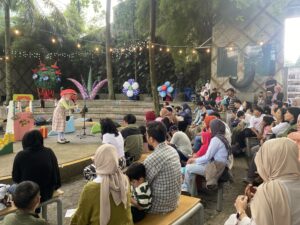 Family Days Out bagian dari Family Art Month di NuArt Sculpture Park, Bandung, Minggu, 22 Juni 2025.