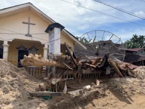 Kondisi banjir di Kabupaten Aceh Selatan, Provinsi Nanggroe Aceh Darussalam. Petugas Gabungan telah turun ke lokasi terdampak, Kamis, 28 November 2025/Dok. BPBD Kabupaten Aceh Selatan