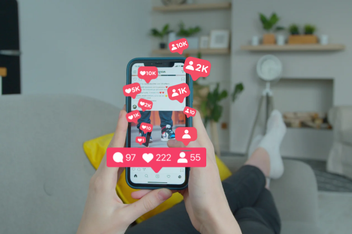 Ilustrasi followers instagram turun
