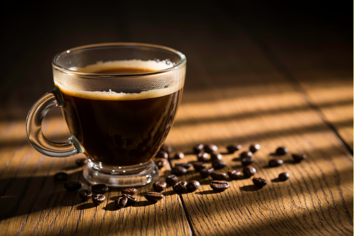 ilustrasi kopi hitam